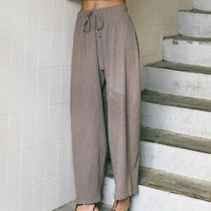 Zara Tapered Flowy Lightweight Textured Pants Size L NWOT Rare Find!